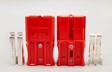 Разъем Anderson 40A sesmini  красный для АКБ к ИБП и пр. Разъем Anderson 40A sesmini  красный для АКБ к ИБП и пр.