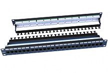 Патч-панель Hyperline PP3-19-24-8P8C-C6-110D 1U, 24 порта RJ-45, категория 6, Dual IDC, ROHS, 