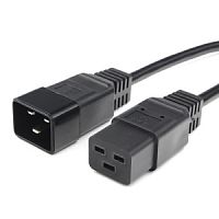 Кабель питания С20 - С19 2 метра/черный/3x2.5/16А