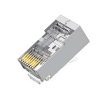 Коннектор RJ45/8P8C под витую пару, Кат.6 SJ653-3U покрытие 3мкд (экранированный)