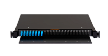 Оптический кросс NIKOMAX 19" Premium Line, 1U, укомплектованный на 8 портов SC/UPC (8 одинарных SC)