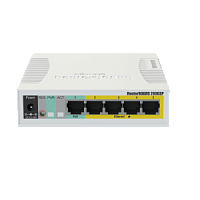 Коммутатор управляемый MikroTik RB260GSP (CSS106-1G-4P-1S)